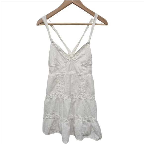 Abercrombie & Fitch Dresses & Skirts - Abercrombie & Fitch White Sleeveless Tiered Dress